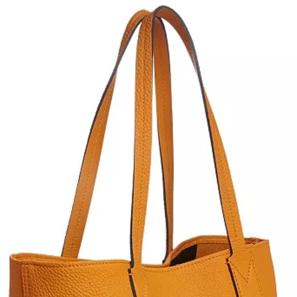 Longchamp Essential Leather Tote in Orange/Silver - Picture 8 of 16